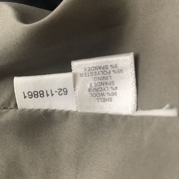 Ann Taylor Petites Size 12 Light Brown Lined Wool Trousers Career Wear - Picture 12 of 12